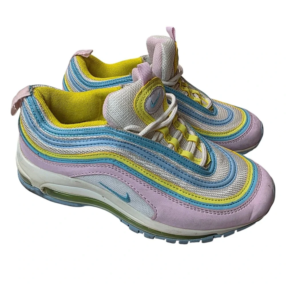 Nike Air Max 97 Pastel‎ Pink Blue Yellow Sneakers BB7898-123 Womens 6.5 W2